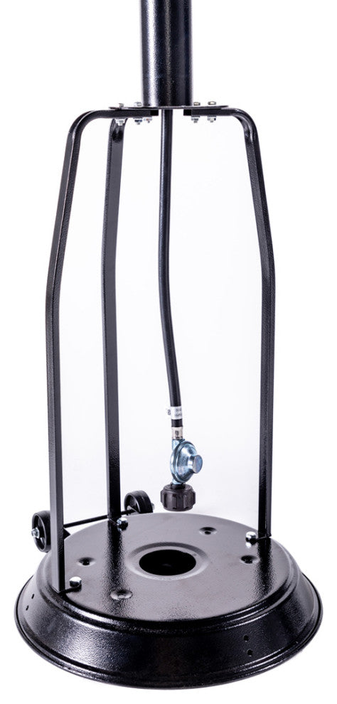 Legacy Heating 47,000 BTU Standing Propane Patio Heater, Hammered Black