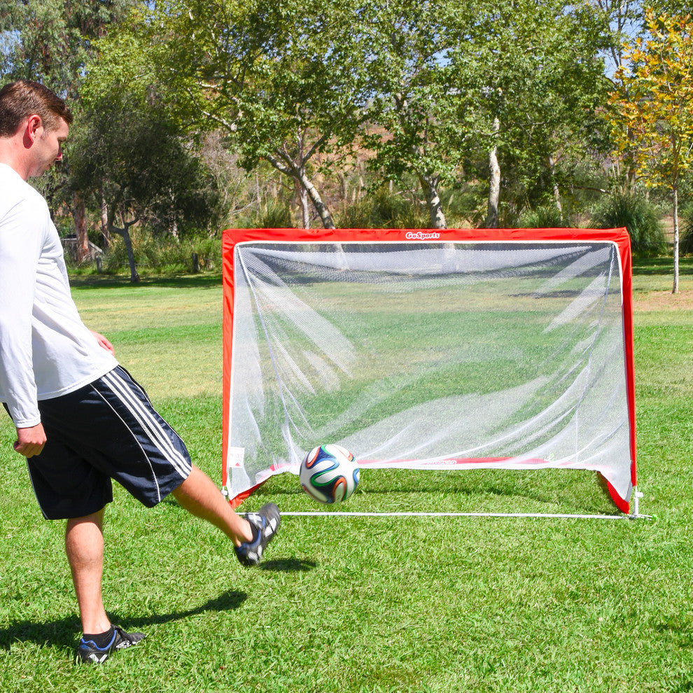 Soccer Portable Goal, Red, 6'