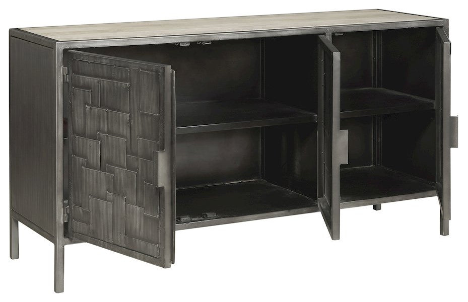 3-Door Metal Sideboard