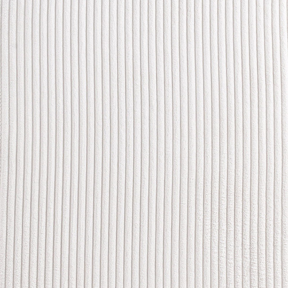 Benson Upholstered Dining Chair, Cream, Microsuede Corduroy