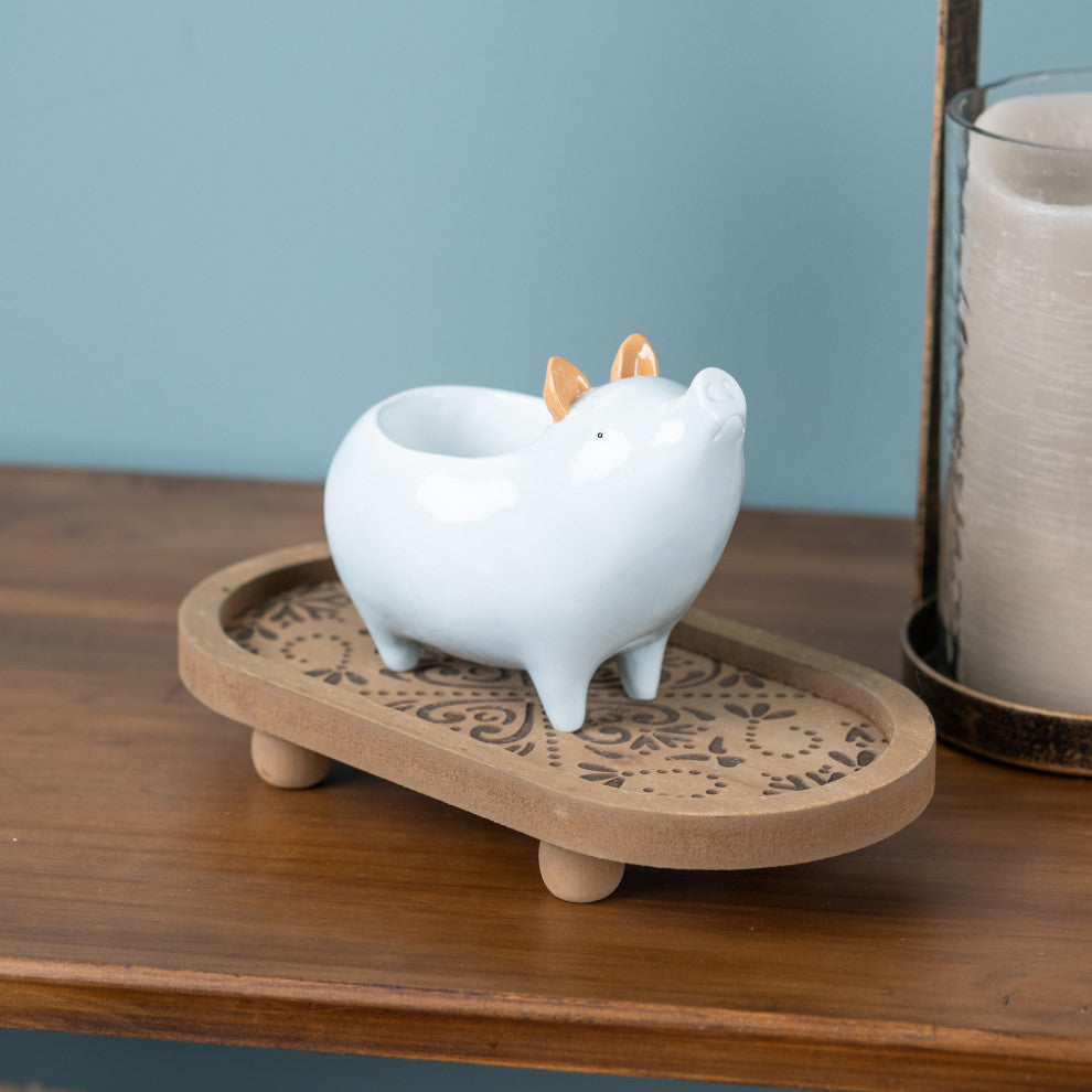 Chic Pig Planter, Set of 4