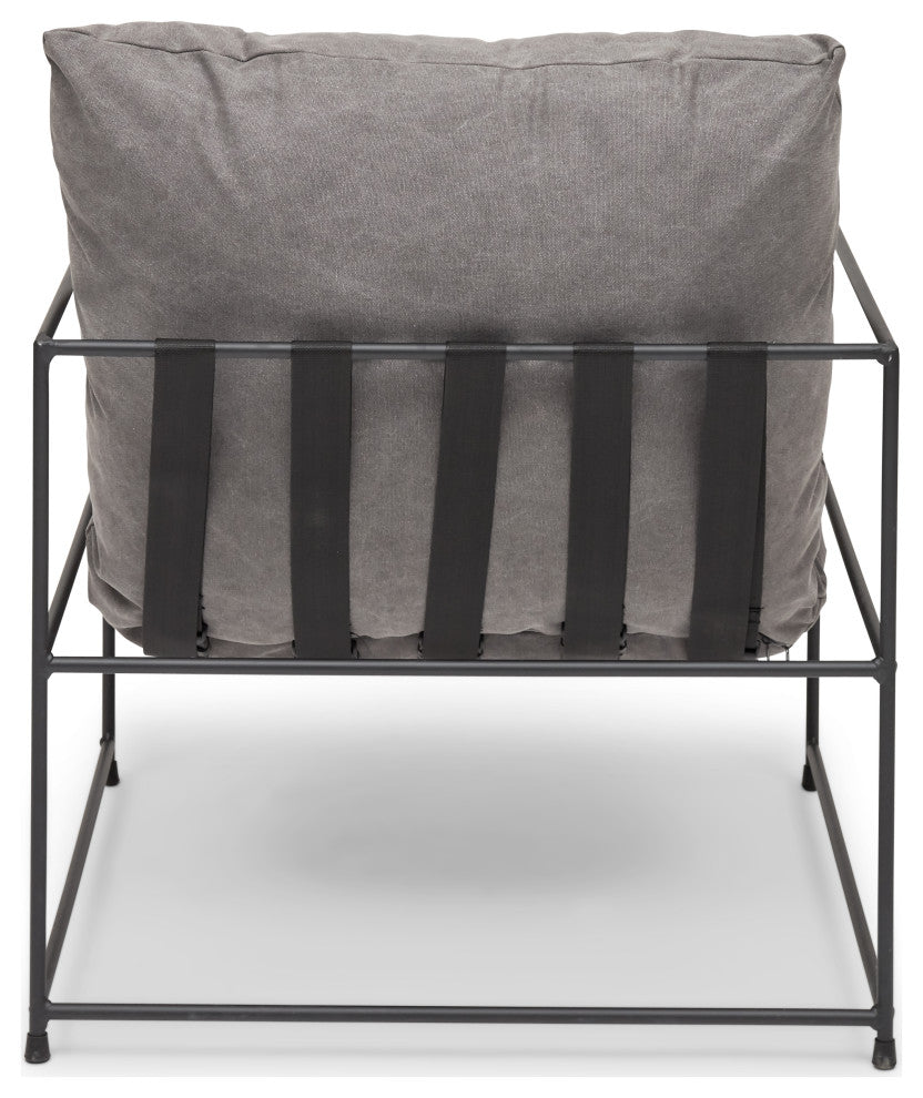 Trent Accent Chair, Washed Gray
