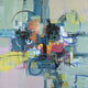 "Time Travel I" by Julie Joy Painting Print Wrapped Canvas, 40x40
