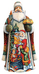 Joy Santa, Woodcarved Figurine