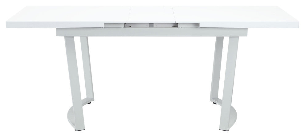 ACME Palton Dining Table, High Gloss White Finish