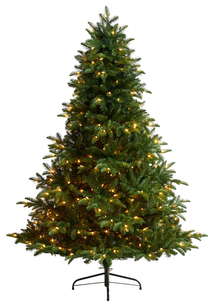 6' South Carolina Spruce Artificial Christmas Tree With 400 White Warm Lights