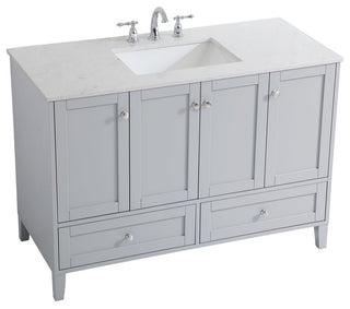 22" Traditional Grey-Light Bathroom Vanity