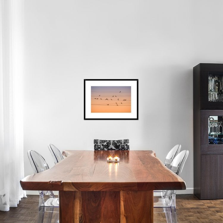 "Music Of Light" Framed Digital Print by John Fan, 30x22"