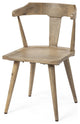Light Brown Mid Century Sleek Wooden Dining Chair