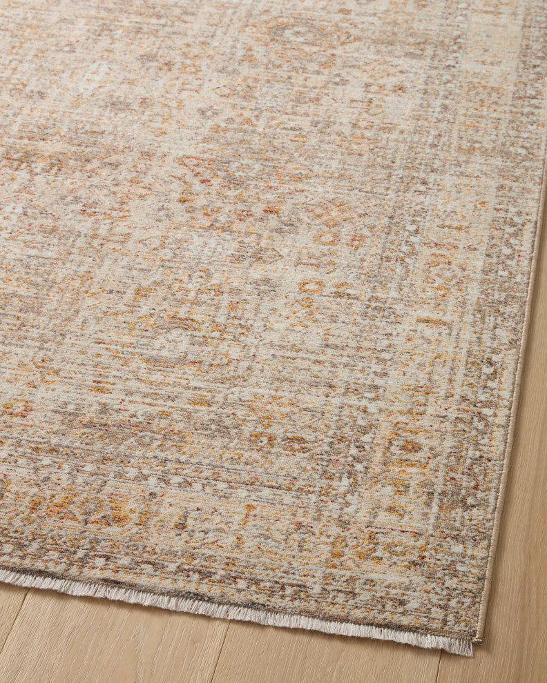 Angela Rose x Loloi Blake Oatmeal / Spice 2'-7" x 10'-0" Runner Rug