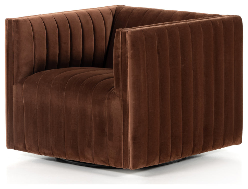 Augustine Swivel Chair-Surrey Auburn