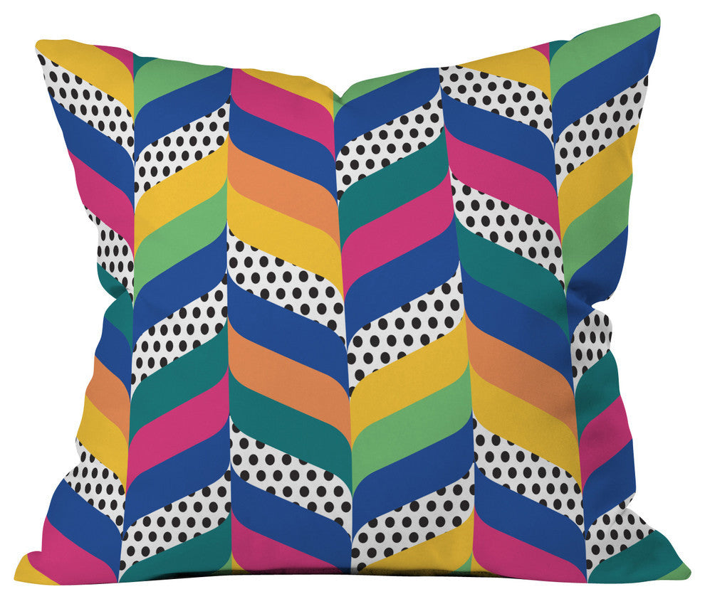 Juliana Curi Chevron 6 Outdoor Throw Pillow