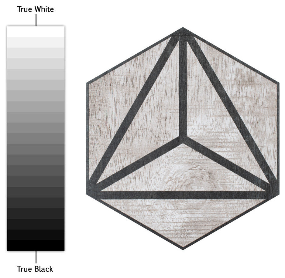 Sawnwood Tribeka Hex Grey Porcelain Floor and Wall Tile