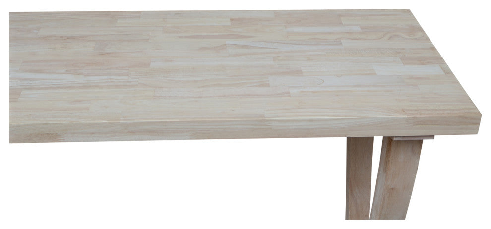 LaCasa Solid Wood Sofa Table, Unfinished