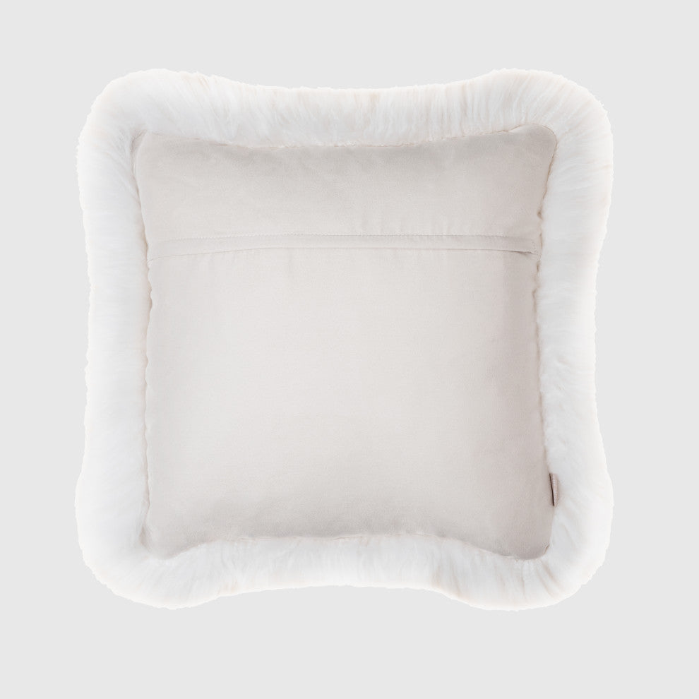 Classic Sheepskin 20"x20" Pillow, Natural Ivory