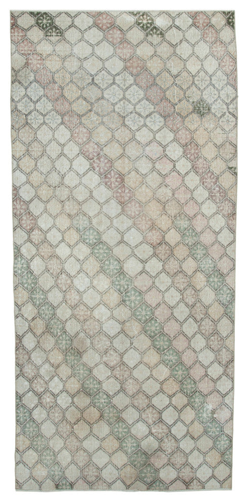 Rug N Carpet - Hand-knotted Anatolian 4' 10'' x 10' 6'' Faded Vintage Rug