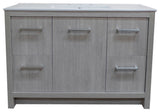48" Single Sink Vanity With Gray Pine Finish