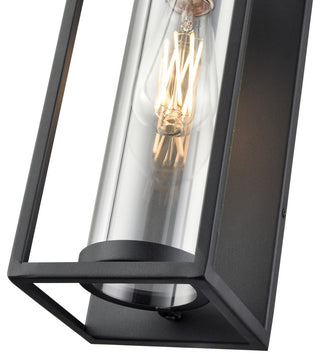 1 Light 5.5 in. Textured Black Outdoor