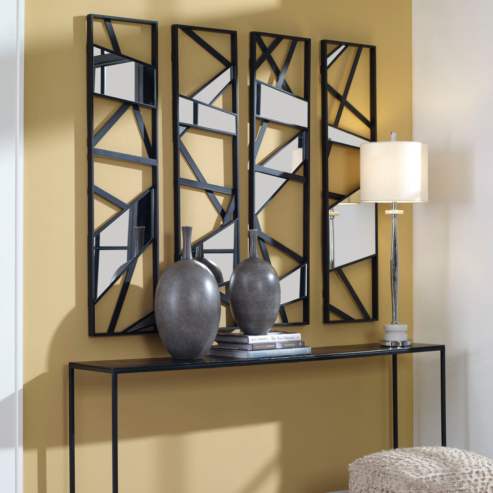 Uttermost 04332 Looking Glass Mirrored Wall Decor Set of 4