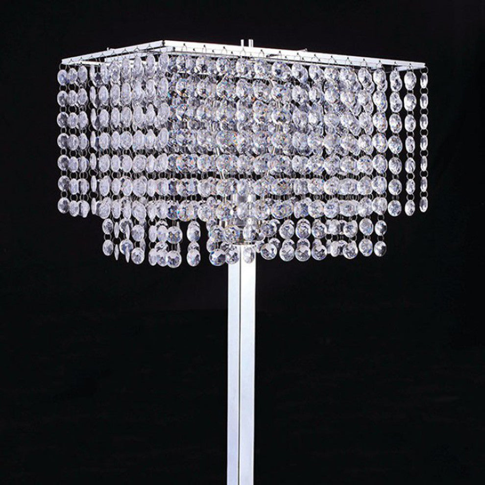 Rena Traditional Style Table Lamp, Chrome
