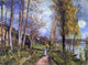 Alfred Sisley Near the Seine at By, Gallery Wrapped Canvas Print, 21"x28"