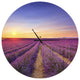 Lavender Field in Provence France Traditional Metal Clock, 36x36