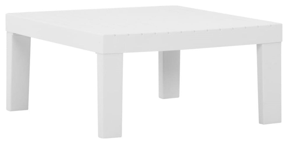Vidaxl Garden Lounge Table Plastic White