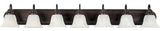 Maxim 8016 Essentials 48"W Bath Light - Oil Rubbed Bronze / Marble Glass