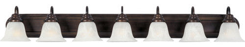 Maxim 8016 Essentials 48"W Bath Light - Oil Rubbed Bronze / Marble Glass