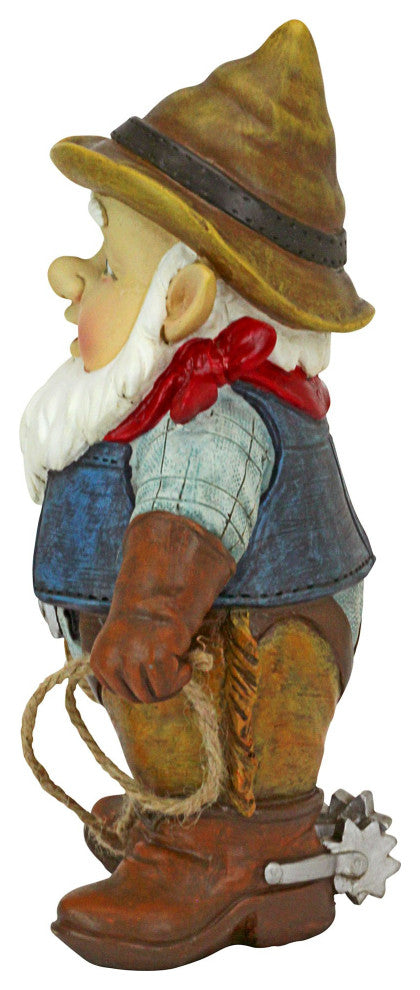 Country Cowboy Klaus Gnome Statue