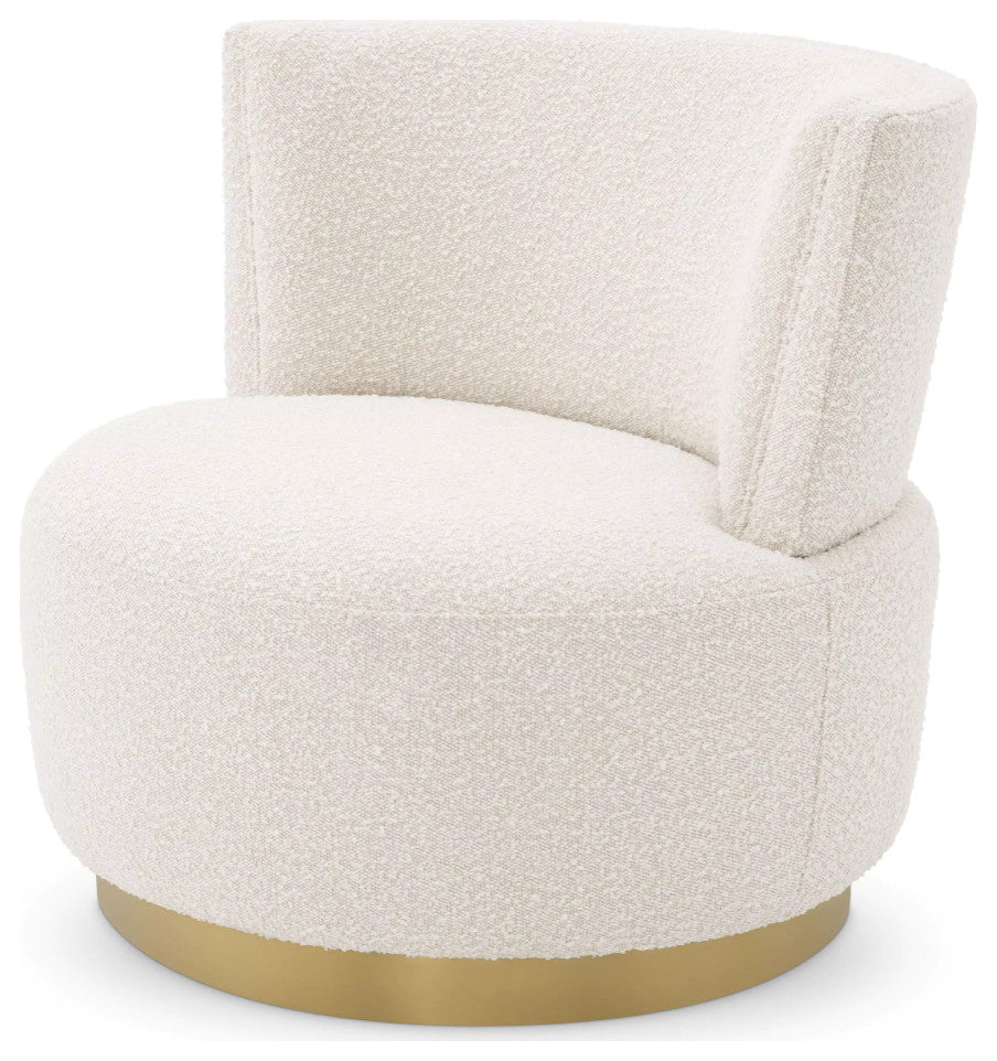 BouclâˆšÂ© Upholstered Swivel Chair | Eichholtz Alonso