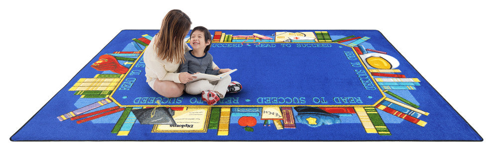 Read To Succeed 5'4" X 7'8" Area Rug, Color Multi