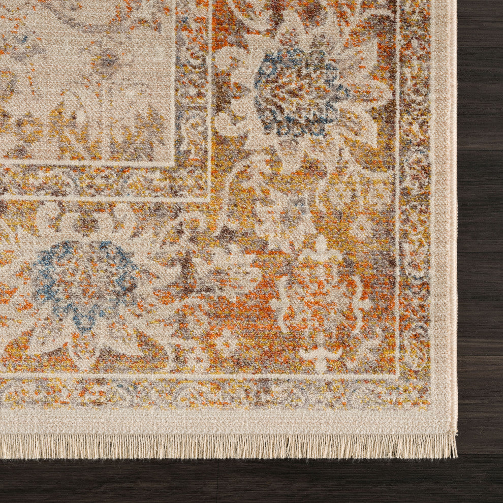 Rustic Oriental Area Rug, 2'' X 6''