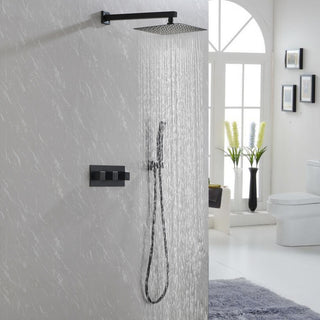 Pressure Balanced Complete Shower System With Rough-In Valve, 10" Rain Shower