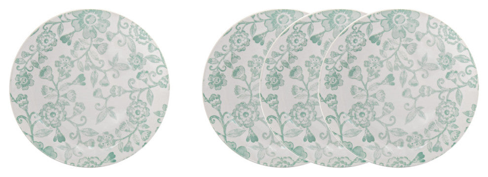 Claro Dusty Floral Salad Plate Set of 4