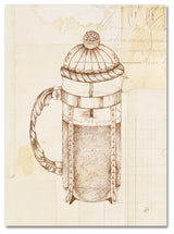 Daphne Brissonnet 'Authentic Coffee II' Canvas Art, 32"x24"