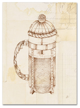 Daphne Brissonnet 'Authentic Coffee II' Canvas Art, 32"x24"