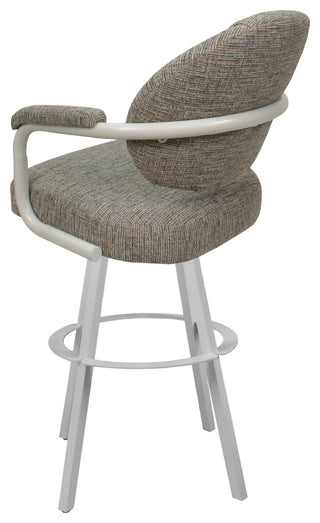 Swivel Metal Bar Stool M-70 Warren Base, Jetty June/White, 34"