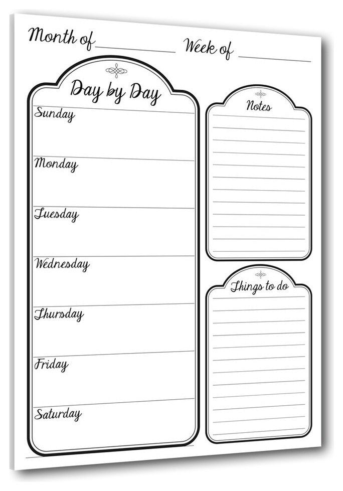 R2H Methods ''Day by Day'' Dry Erase Daily Planner on ArtPlexi
