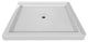 Valley Acrylic Double Threshold Acrylic Center Drain Shower Base 48", White, 48"