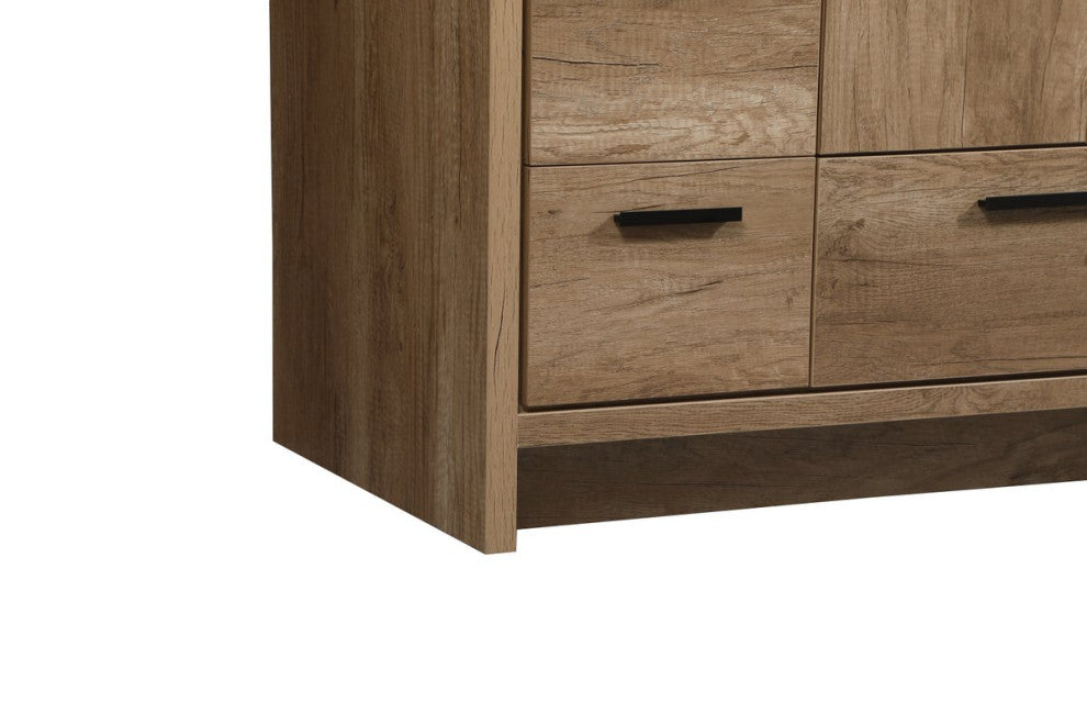 Walker Natural Oak-Light Bathroom Vanity, Natural Oak, 48"
