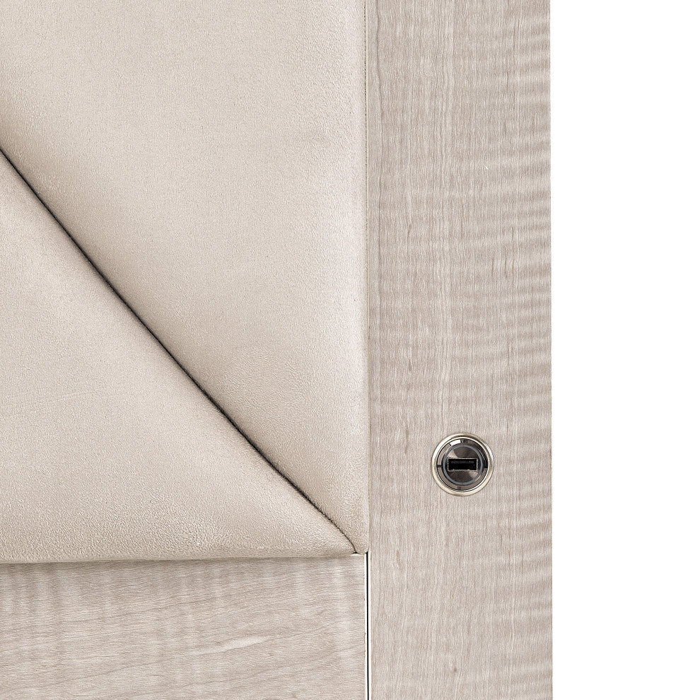 Marin Eastern King Panel Bed - Greige