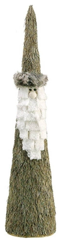 20" Country Cabin Rustic Sisal Santa Claus Table Top Figure