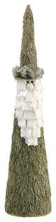 20" Country Cabin Rustic Sisal Santa Claus Table Top Figure