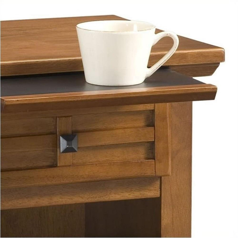 Hawthorne Collections 1 Drawer Nightstand in Cottage Oak