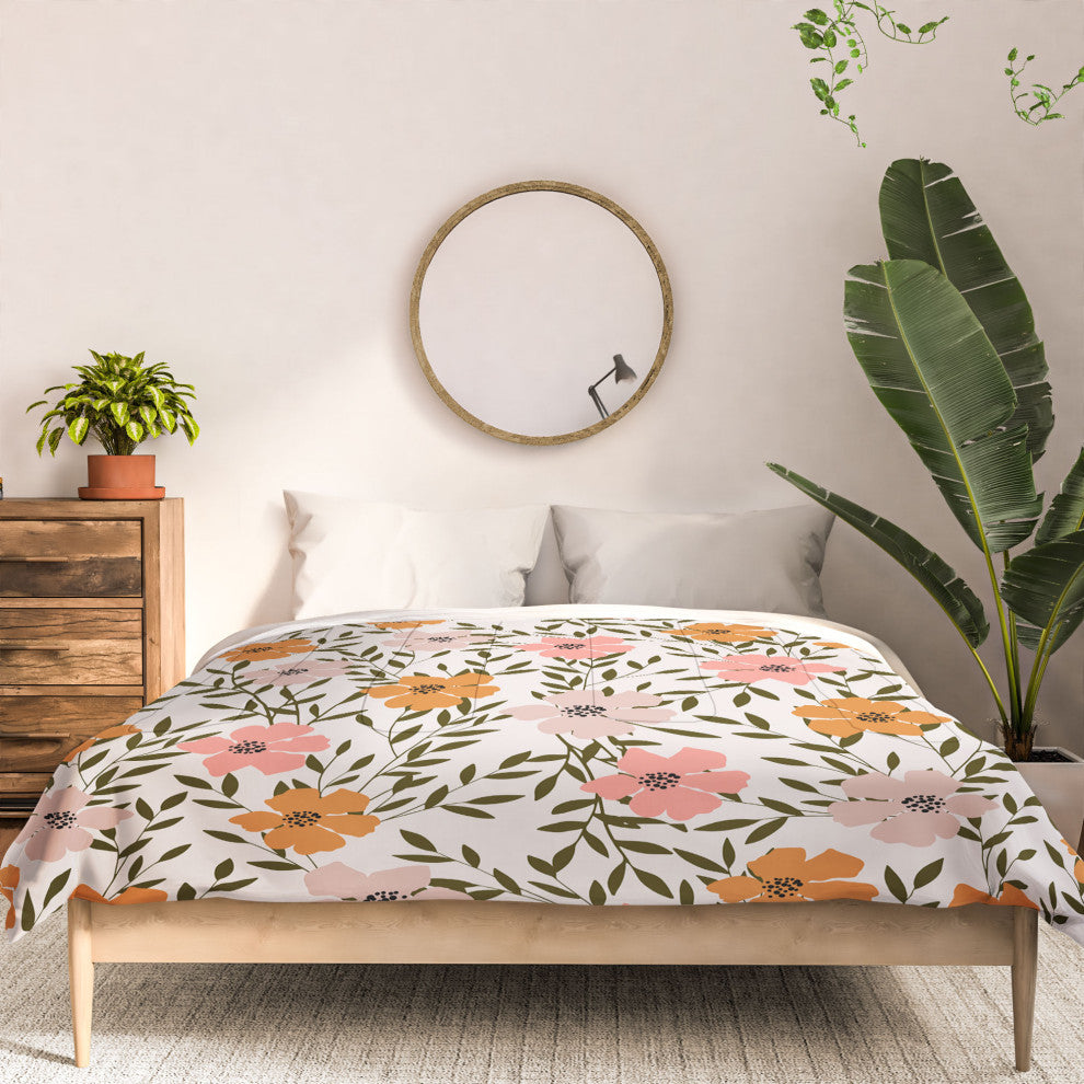 Deny Designs Emanuela Carratoni 70S Floral Theme Bed in a Bag, King
