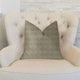Golden Clove Blue and Beige Luxury Throw Pillow, 20"x36" King