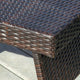 Olivia Outdoor Wicker Folding Side Table, Multibrown, Single