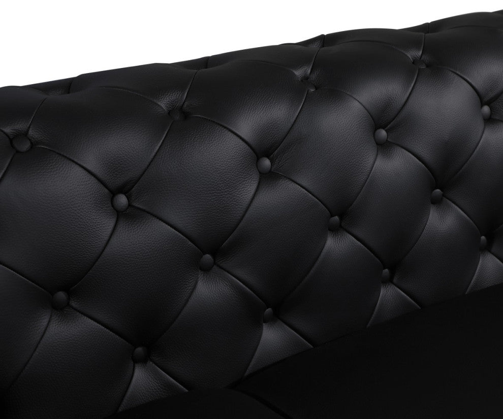 Angelica Italian Leather Loveseat