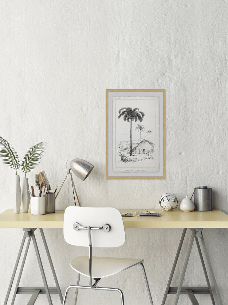 "The Arecaceae" Framed Painting Print, 12"x18"